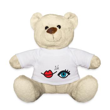 Ich küss dein Auge - Teddy - Weiß - Vorne