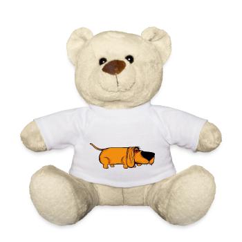 Chiens drôles 14 - Nounours - blanc - Devant
