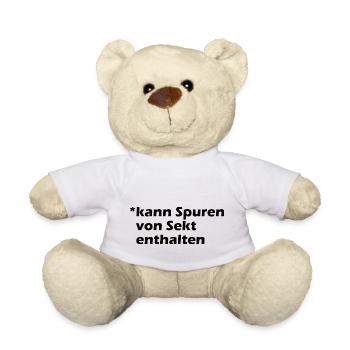 Kann Spuren von Sekt enthalten - Teddy - Weiß - Vorne