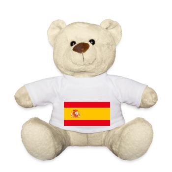 Flag of Spain, long live Spain - Teddy Bear - white - Front