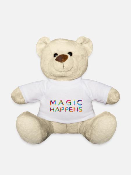 Magic happens - Nounours - blanc