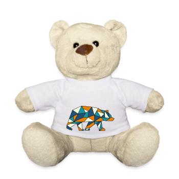 Bear Grizzly Polar Bear Geometry - Teddy Bear - white - Front