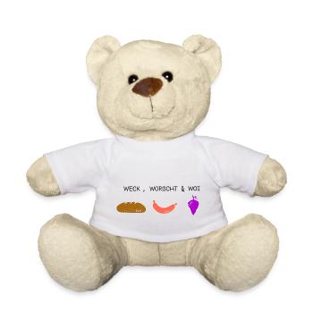 Weck Woscht un Woi - Teddy - Weiß - Vorne