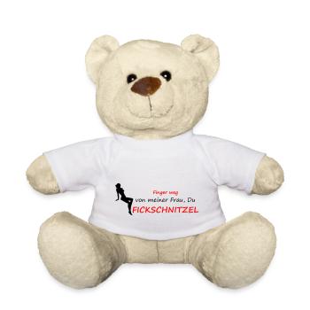 Finger weg von meiner Frau - Teddy - Weiß - Vorne