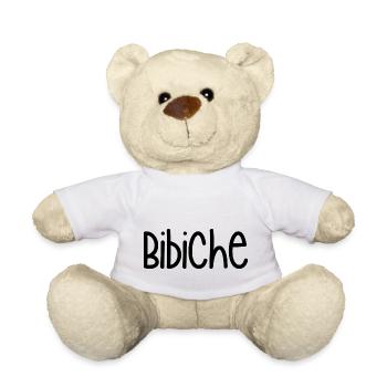 biche idée cadeau - Nounours - blanc - Devant