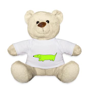 Chien vert simple - Nounours - blanc - Devant