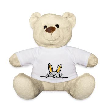 Häschen versteckt sich - Teddy - Weiß - Vorne