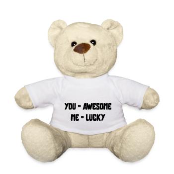 vous êtes génial amour Saint-Valentin en disant police - Nounours - blanc - Devant