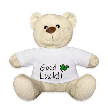 Bonne chance - Nounours - blanc - Devant