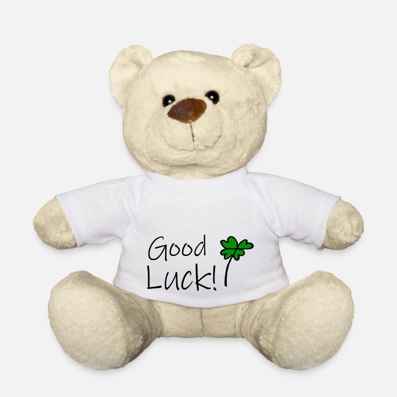 Good Luck - Teddy Bear - white