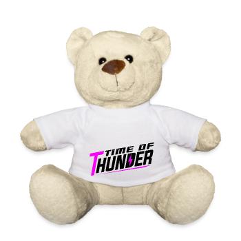 PINK POWER - Teddy Bear - white - Front
