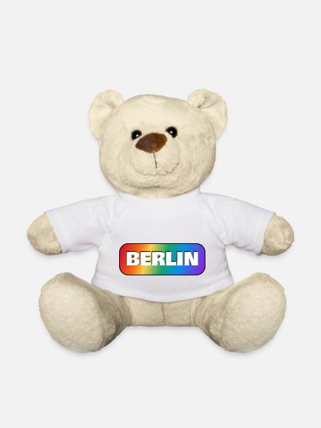 BERLINER REGENBOGEN HAPPY PRIDE - Teddy - Weiß