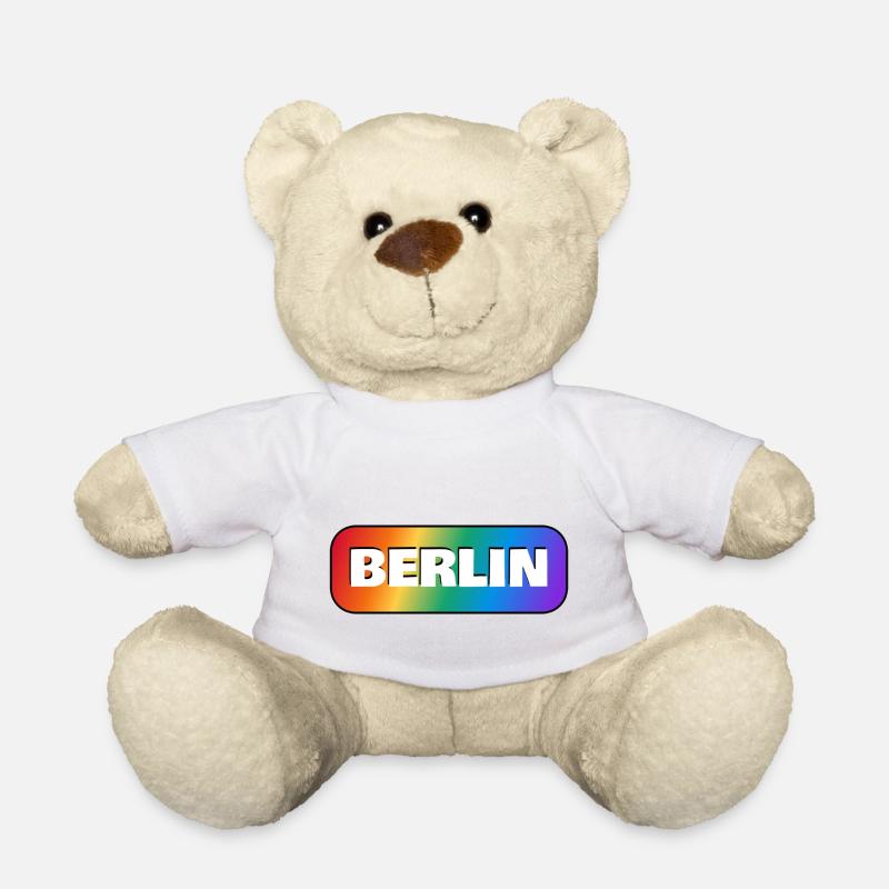 BERLINER REGENBOGEN HAPPY PRIDE - Teddy - Weiß