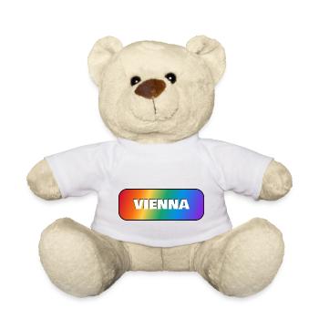 ARC-EN-CIEL DE LA FIERTÉ DE VIENNE - Nounours - blanc - Devant
