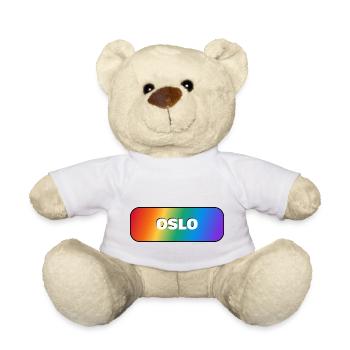 ARC-EN-CIEL OSLO PRIDE - Nounours - blanc - Devant