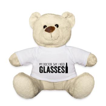 Mein Arzt sagt, ich brauche eine Brille - Teddy - Weiß - Vorne