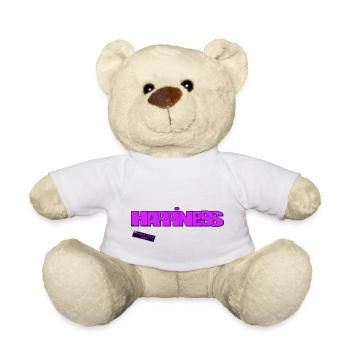 MAKE YOUR HAPPINESS "LILA" - Teddy - Weiß - Vorne