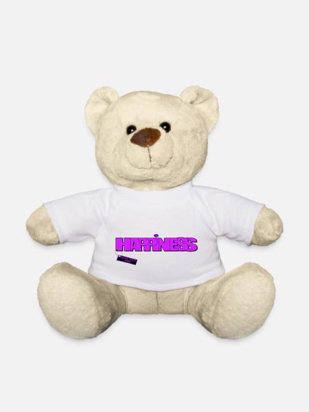 MAKE YOUR HAPPINESS "LILA" - Teddy - Weiß