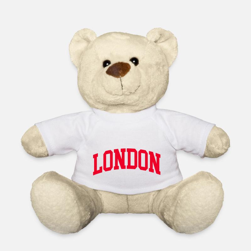 London - Teddy Bear - white