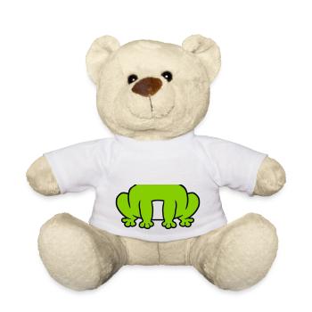 Costume petite grenouille assise - Nounours - blanc - Devant
