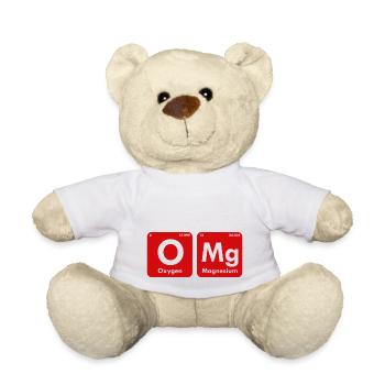 OMG Periodic Table - Teddy Bear - white - Front