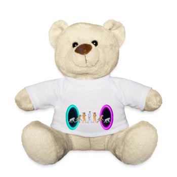 Evolution through portals - Teddy Bear - white - Front