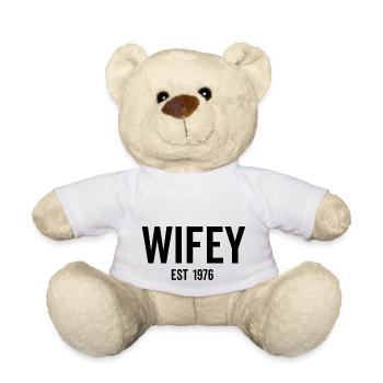 Wifey Est 1976 - Teddy Bear - white - Front