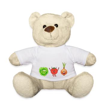 Tomatenzwiebelsalat Humor - Teddy - Weiß - Vorne