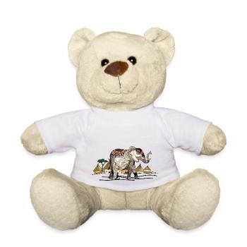 Éléphant - Nounours - blanc - Devant