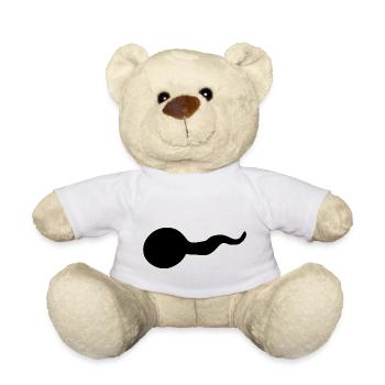 Schwarze Kaulquappe - Teddy - Weiß - Vorne