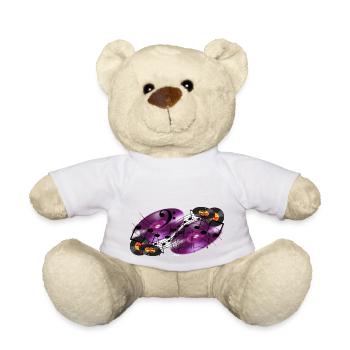 Notes de musique et grooves - Nounours - blanc - Devant