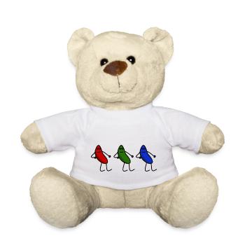 Chilled Jays - red_green_blue - Teddy - Weiß - Vorne