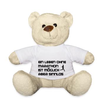 Marathon Triathlon Running joggen Biking Radfahren - Teddy - Weiß - Vorne