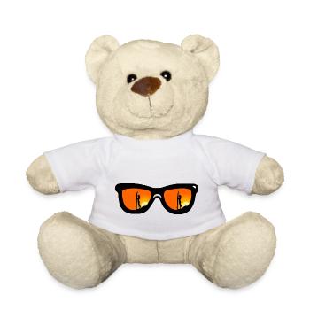 Sunglasses, Surfergirl, Sunset - klassisch - Teddy - Weiß - Vorne