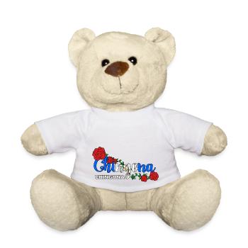 Guatemala drapeau guatémaltèque ADN I cadeau - Nounours - blanc - Devant