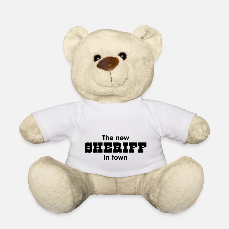 le nouveau shérif en ville - Nounours - blanc