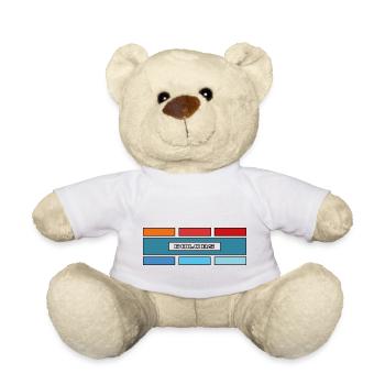 Colors square T-shirt Hoodie Sweatshirts - Nounours - blanc - Devant