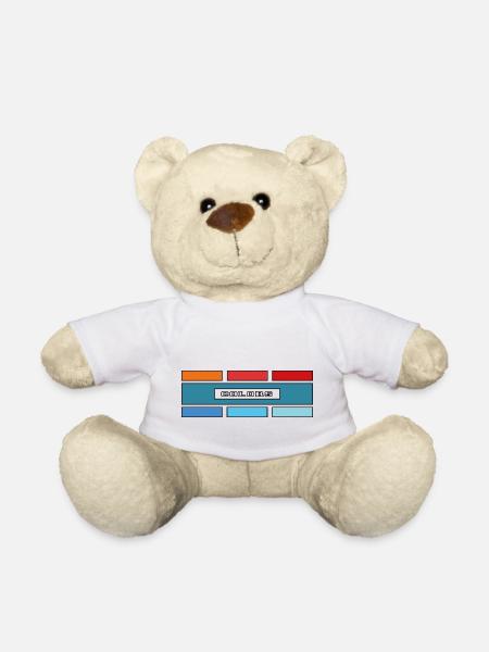 Colors square T-shirt Hoodie Sweatshirts - Nounours - blanc
