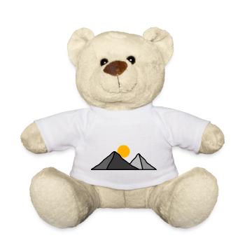 Berggipfel unter der Sonne - Teddy - Weiß - Vorne