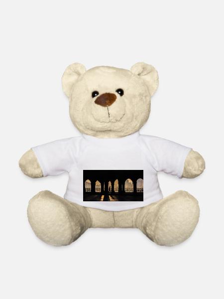 A man on his way to work - Teddy Bear - white