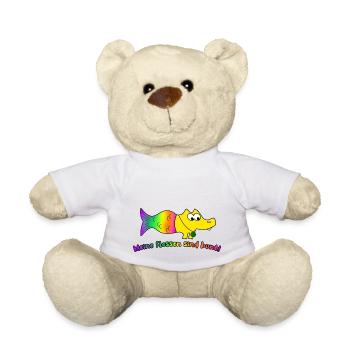 Meine Flossen sind bunt! Meerwerkel - Teddy - Weiß - Vorne