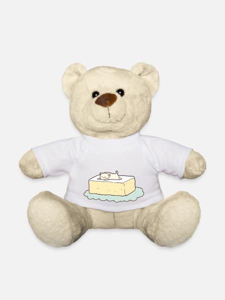 Katze auf Toast: Ein minimalistisches Kunstwerk - Teddy - Weiß