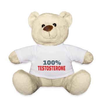 100% Testosteron - Teddy - Weiß - Vorne