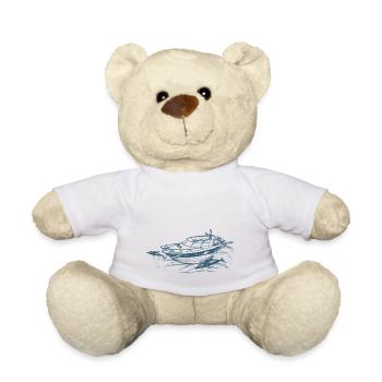 Canot automobile - Nounours - blanc - Devant