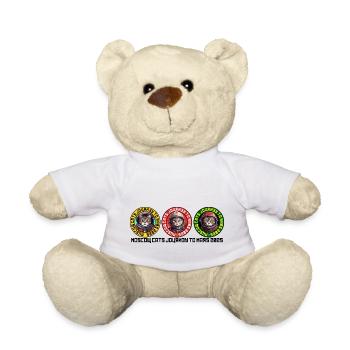 Moscow Cats Journey to Mars 2023 - Teddy Bear - white - Front