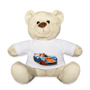 Voiture de sport - Nounours - blanc - Devant