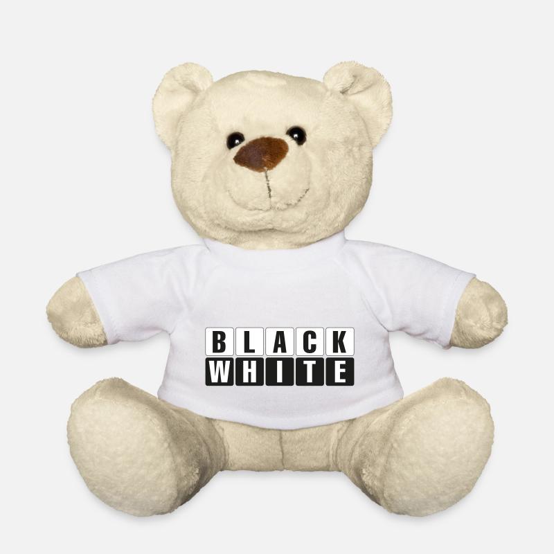 Noir et blanc - Nounours - blanc