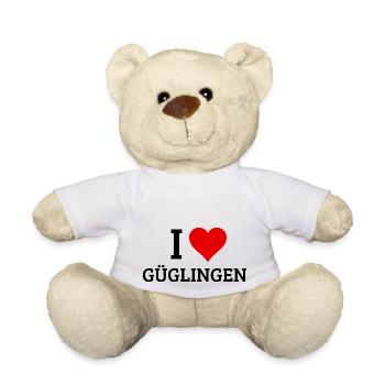 I LOVE GÜGLINGEN CITY G TOWN - Teddy - Weiß - Vorne