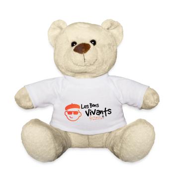Les bons vivants (black) - Nounours - blanc - Devant