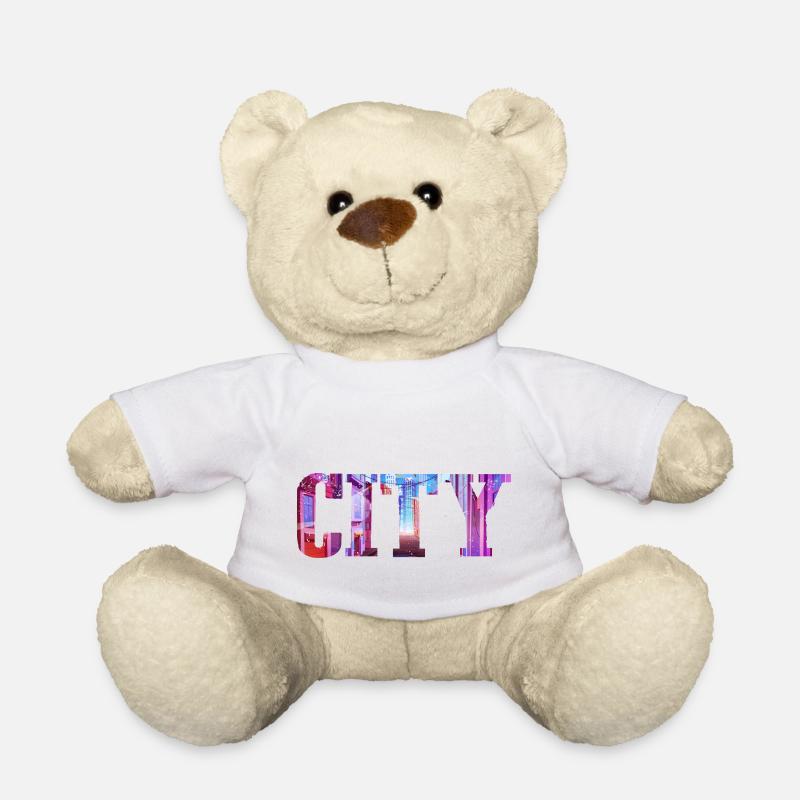 Downtown - Teddy Bear - white